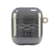 Audi geometrinio rašto dėklas AirPods 1/2 – pilkas