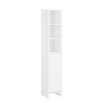 SoBuy BZR158-W aukštas vonios spintas - balta medžio kompozito, 170cm