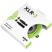 Jungiamasis laidas - RODE - XLR3M-G - Ilgis 3 metrai - Spalva žalia - Kokybiškas mikrofonas