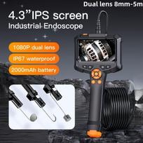 Pramoninis endoskopas su USB kamera, Dvigubas objektyvas 8mm-5m