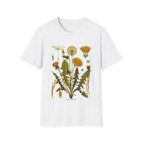 1887 botanical print from kohler's plants, the common dandelion tshirt M
