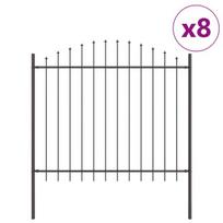 vidaXL Sodo tvora 8 pcs Pilka 170 x 165 cm