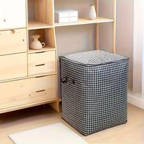 Didelė talpa, atsparus drėgmei houndstooth audinys laikymo krepšys.