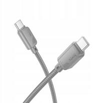 HOCO kabel Typ C do Typ C 3A 60W X113 1 m szary