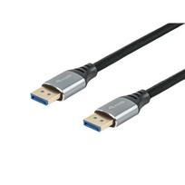 DisplayPort 2.1 kabelis - Equip - 1,0 m - 16K/60Hz - 54Gbps - Aukštos kokybės garso ir vaizdo
