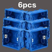 Ugniai atspari PVC montavimo dėžutė,  Mėlyna