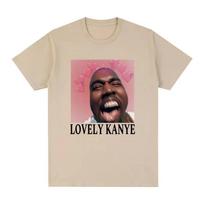 Funny Lovely Kanye West Meme T-shirt Men Fashion Vintage Hip Hop T Shirt Casual Cotton Short Sleeve Oversized T-Shirts Unisex M