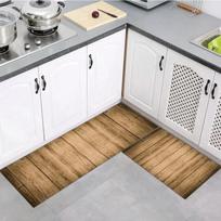 1Pcs Modern Wood Grain Printed Floor Mat Bathroom Kitchen Living Room Bedroom Non-slip Entrance Doormat Rug Carpet Home Decor 40x60cm