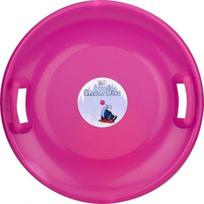 Apvalios plastikinės rogutės NIJDAM Rožinės