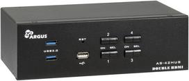 Inter-Tech IPC KVM Switch AC-42HUS HDMI, 4K@60Hz