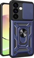 Daugiafunkcis dėklas Camshield“ su šarvu Samsung Galaxy S24“ su kameros dangteliu – mėlynas