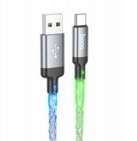 Kabel USB A do USB C Hoco 3A 1 m U112 szary