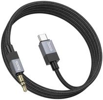 Audio adapteris Hoco (UPA32B) USB-C į 3,5mm(p) juodas (1M)