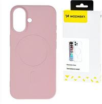 Silikoninis magnetinis dėklas MagSafe Samsung Galaxy S25+ rožinis