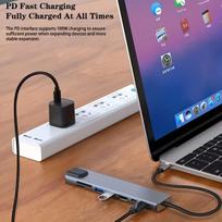 USB-C 8in1 skirstytuvas 4K adapteris Macbook Air iPad.