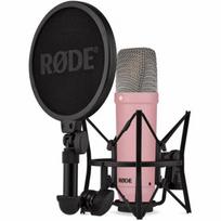 Kondensatorinis mikrofonas - RØDE - NT1 Signature Series - Rožinė - Mažas triukšmas - Įtraukti priedai