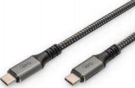 USB-C ryšio kabelis - DIGITUS - USB 4.0 - Power Delivery 3.0 - 20Gbit/s - Juodas