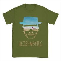 Heisenberg Breaking Bad Men T Shirt Amc Walter White Jessie Pinkman Tee Shirt Short Sleeve O Neck T-Shirt Cotton New Clothing S