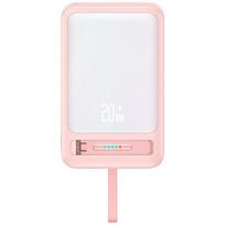 Atsarginis maitinimo šaltinis ("Power Bank") Powerbank USAMS XM Series CD219 10000mAh Magnetic Wireless różowy