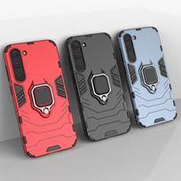 Ring Armor dėklas Samsung Galaxy S23+ šarvuoto dangtelio magnetinis laikiklis žiedas juodas