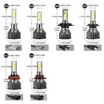 Car Light 6000lm 30W LED  Headlight Bulbs H1 H7 H11 9005HB3 9006HB4 Spotlight High-power Fog Light 12v 2PCS&H1
