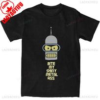 Bender Futuramas Tshirts for Men Women Cotton Clothing Casual O-neck Short Sleeve Fit Sweatshirt for Daily Wear Social Club S