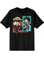Deku & Bakugo My Hero Academial Anime Mens Black Graphic Tee S juoda