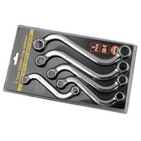 5x/Set 10mm to 19mm S-Shaped Wrench Set Practical Double 12 Point Box Ends S-Style Spanner Repair Tool for Confined Area 1