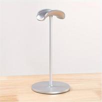Aliuminio ausinių stovas, universalus laikiklis, 24.51 cm aukščio. ,  Sidabrinis