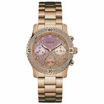 Guess W0774L3 Confetti Analoginis Kvarcinis Moteriškas Laikrodis rožinio aukso spalvos