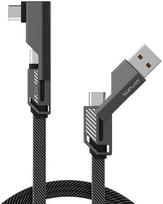 4smarts USB-C Kabel ComboCord Flat Right Angle 240W, 1,5m