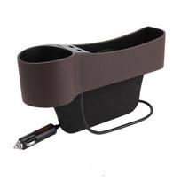 Automobilio sėdynės tarpo daiktadėžė su dvigubu USB krovikliu. , Teisingai 03