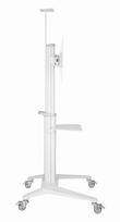 TV laikiklis Monitora stiprinājums Gembird Aluminum TV Floor Stand  with Caster Wheels White