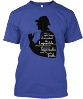 Sherlock Holmes Neįmanomas T marškinėlis Pagaminta JAV Dydis nuo S iki 5XL L