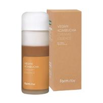 Farmstay Vegan Kombucha Kreminė Esencija 140ml – Odą Raminanti Juodoji Arbata & Prebiotikai