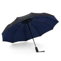 Vėjo Atsparus Automatinis Skėtis,  Dvisluoksnis tamsiai mėlynas