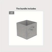 Sulankstoma saugojimo dėžė, drabužių ir žaislų dėžė , Pilka*5