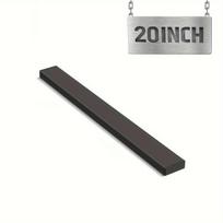 Magnetinė peilių juosta 40.64cm/50.8cm, juoda plieninė. , 50 cm / 19,69 colio