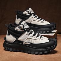 New Autumn British Style Retro High-Top Waterproof Hiking Boots 41 balta/juoda