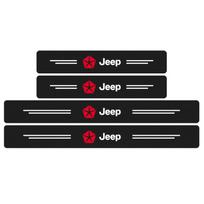 4 vnt. anglies pluošto automobilio slenksčio apsaugos lipdukų, apsaugančių nuo įbrėžimų, lipdukai, skirti „Jeep JK TJ Renegade Patriot Wrangler Cherokee Patriot Trail Liberty“.