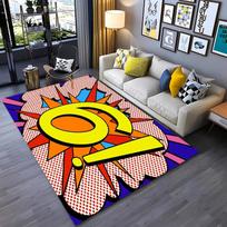 Pop Art 3D Printing Large Area Carpets for Home Living Room  Children's Bedroom Sofa Doormat Kitchen Floor Rugs  Anti-slip Decor 40x60cm (16x24in)