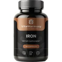 Vitalharmony geležis (geležies sulfatas), 90 kapsulių
