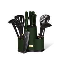 Virtuvės įrankių ir peilių rinkinys (12dalių) BerlingerHaus Emerald Collection BH/6250NA