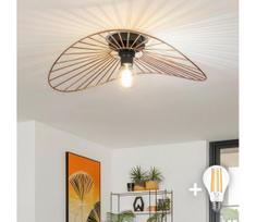 Brilagi - LED prigludęs lubinis šviestuvas CERIA WIRE 1xE27/40W/230V 40x56 cm bronzinis