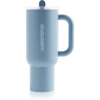Waterdrop Explorer Tumbler nerūdijančiojo plieno puodelis su šiaudeliu Blue 1100 ml