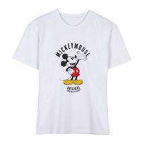 Marškinėliai moetrims Mickey Mouse, balti, XS