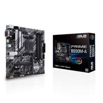 Asus | PRIME B550M-A | Processor family AMD | Processor socket AM4 | DDR4 | Memory slots 4 | Supported hard disk drive interfaces M.2, SATA | Number of SATA connectors 4 | Chipset AMD B | Micro ATX