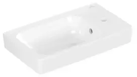 Villeroy & Boch Architectura - Praustuvas rankoms, 48x28 cm, su perpildymo anga, maišytuvo skylė dešinėje, Alpine White 43864801