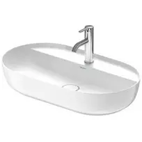Duravit Luv -  praustuvas, 70x40 cm, be perpildymo angos, su skyle maišytuvui, baltas 0380700000