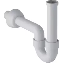 Geberit priedas - praustuvų ir bidė sifonas, horizontalus latakas, d 40 mm, Alpių balta 151.100.11.1